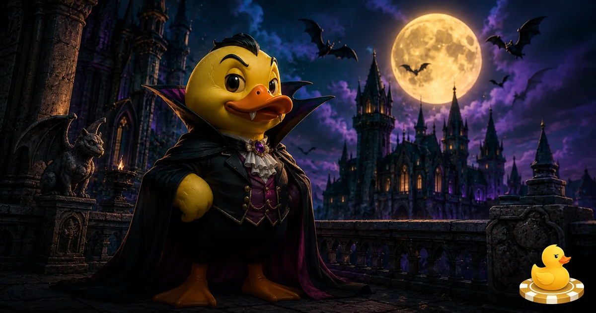 Count Duckula slot by Blueprint Gaming — the 1988 cartoon's vampire duck at Castle Duckula on a 5x3 reel set