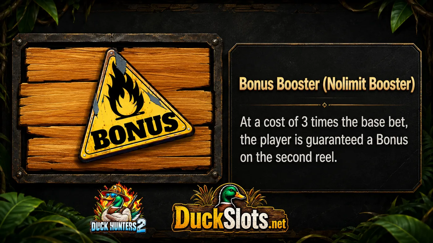 Duck Hunters 2 slot by Nolimit City — Bonus Booster feature