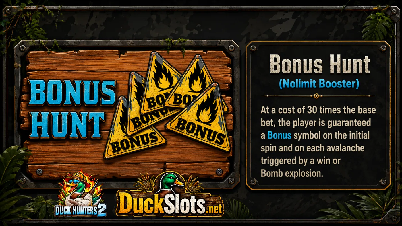 Duck Hunters 2 slot by Nolimit City — Bonus Hunt feature