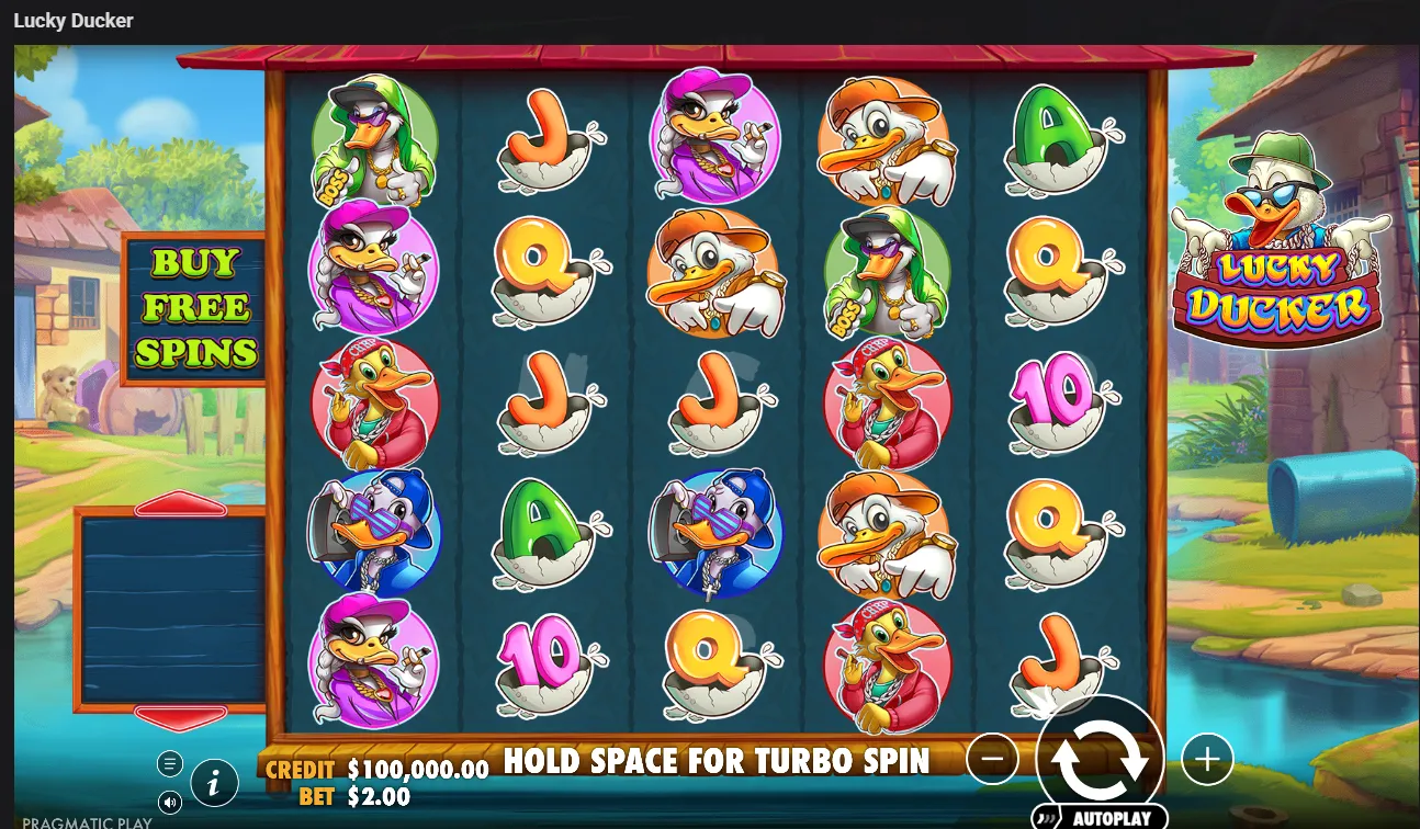 Lucky Ducker duck slot base game by Pragmatic Play