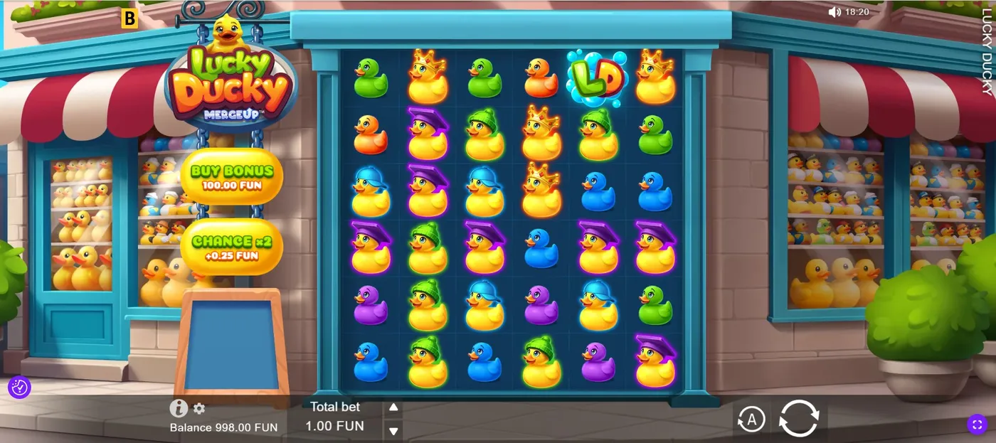 Lucky Ducky duck slot base game by BGaming