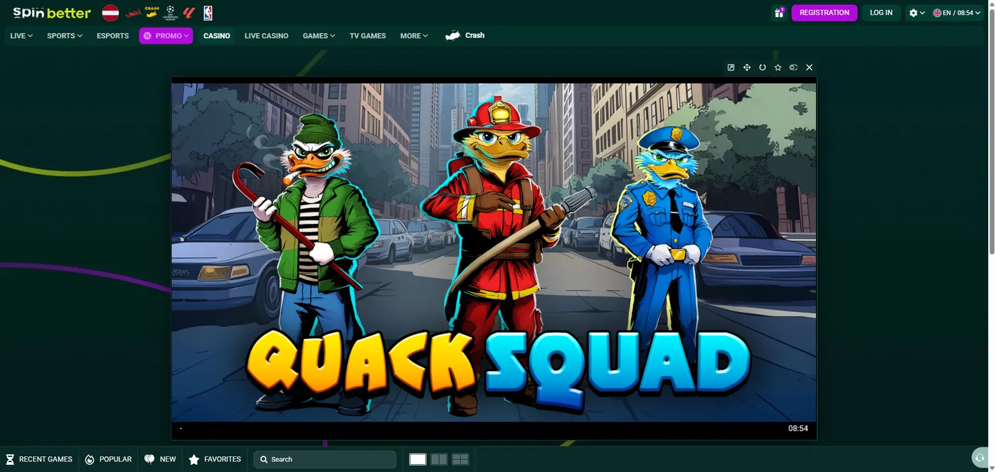 Quack Squad duck slot base game, part 2 by Pateplay