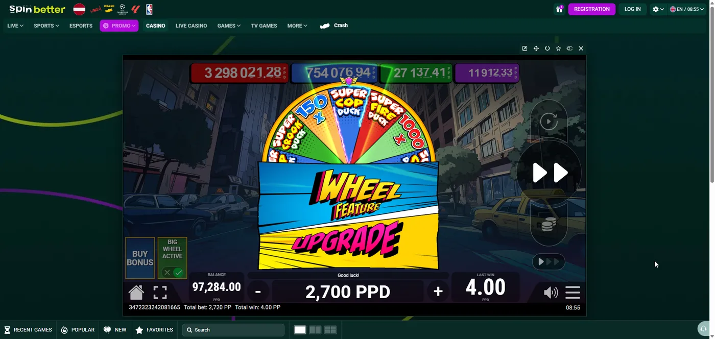 Quack Squad duck slot bonus round in play, part 1 by Pateplay