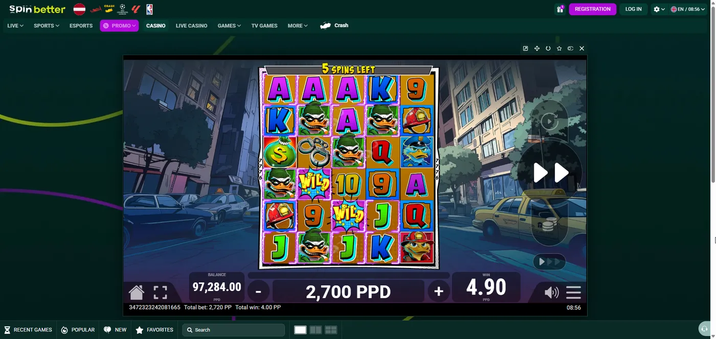 Quack Squad duck slot bonus round in play, part 2 by Pateplay