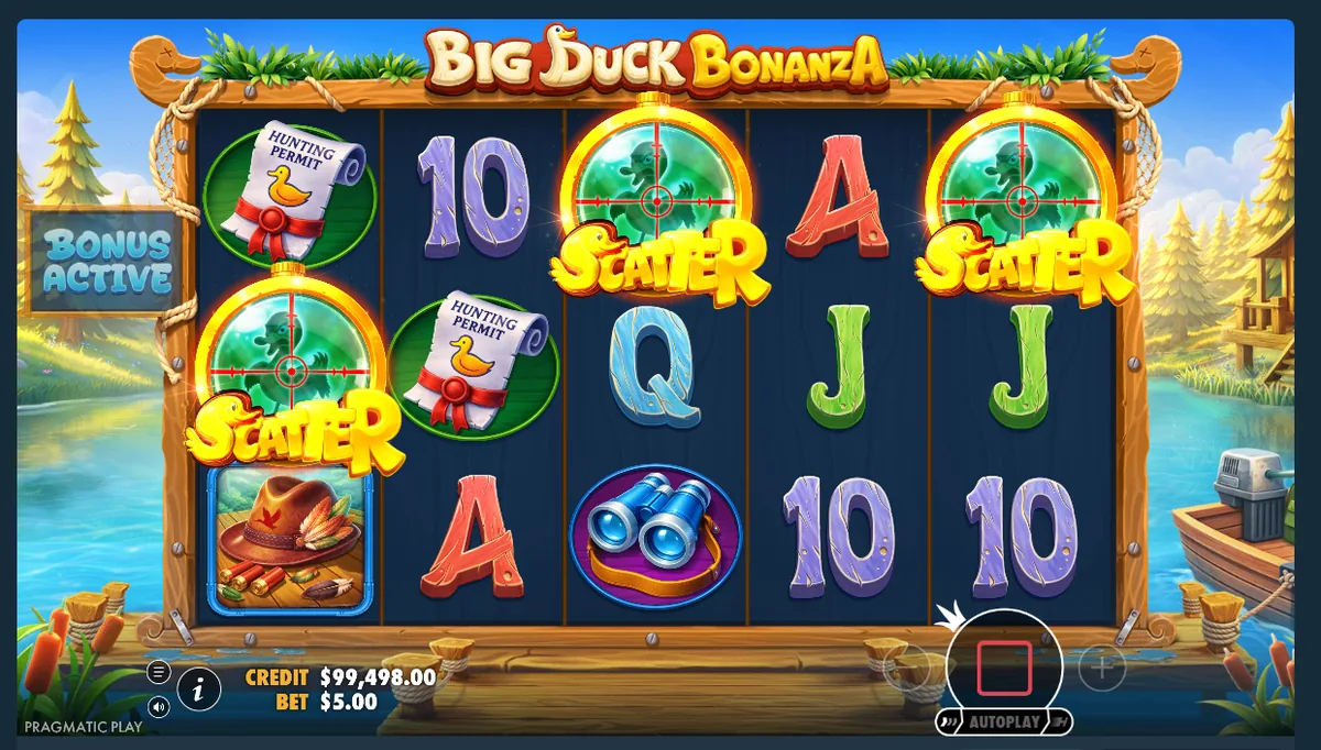 Big Duck Bonanza: aterizează trei scatter-uri și bonusul e activ